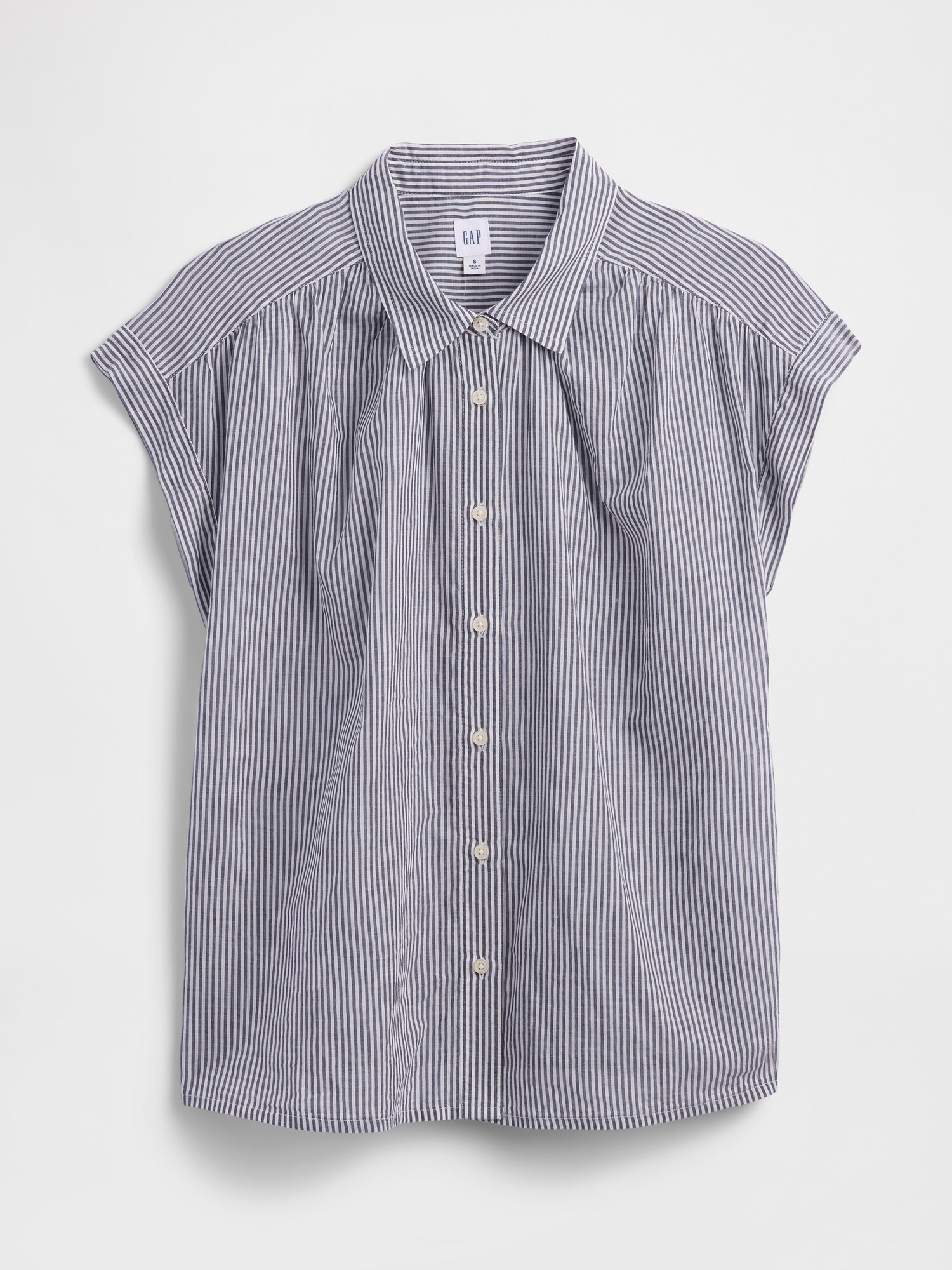 オーバーサイズ ボイルシャツ-3