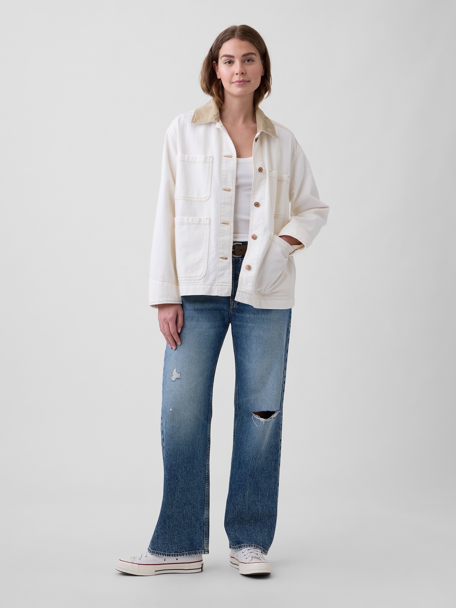 リラックスフィット デニム チョアジャケット-2