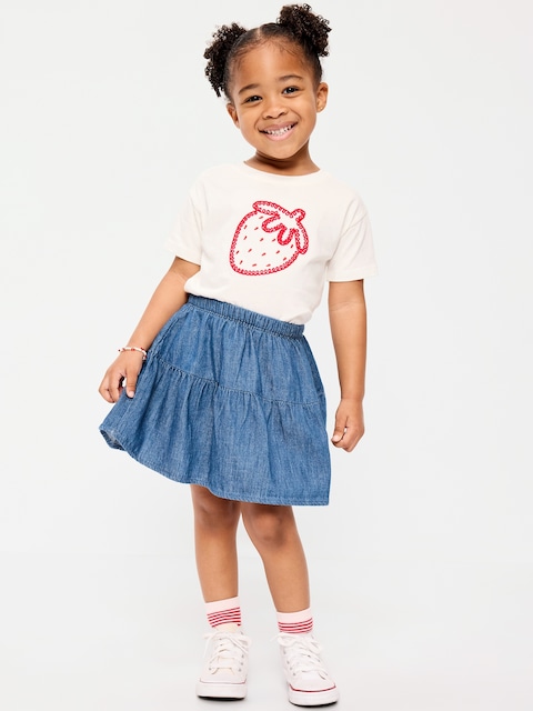Jean Skort for Toddler Girls