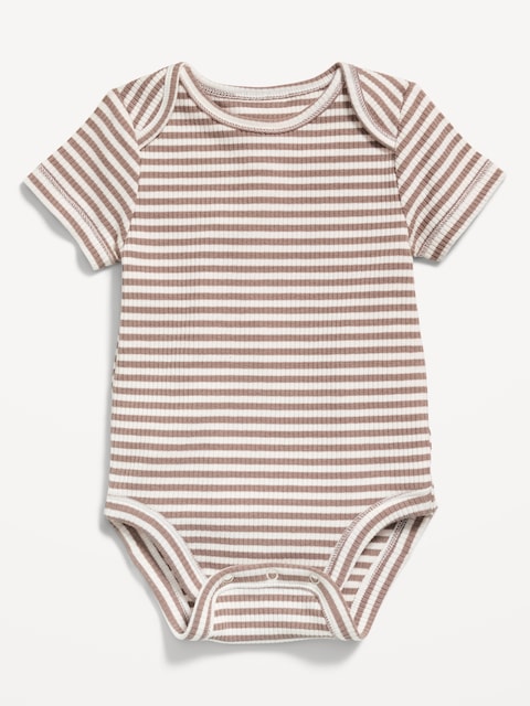 Short-Sleeve Ribbed Bodysuit for Baby