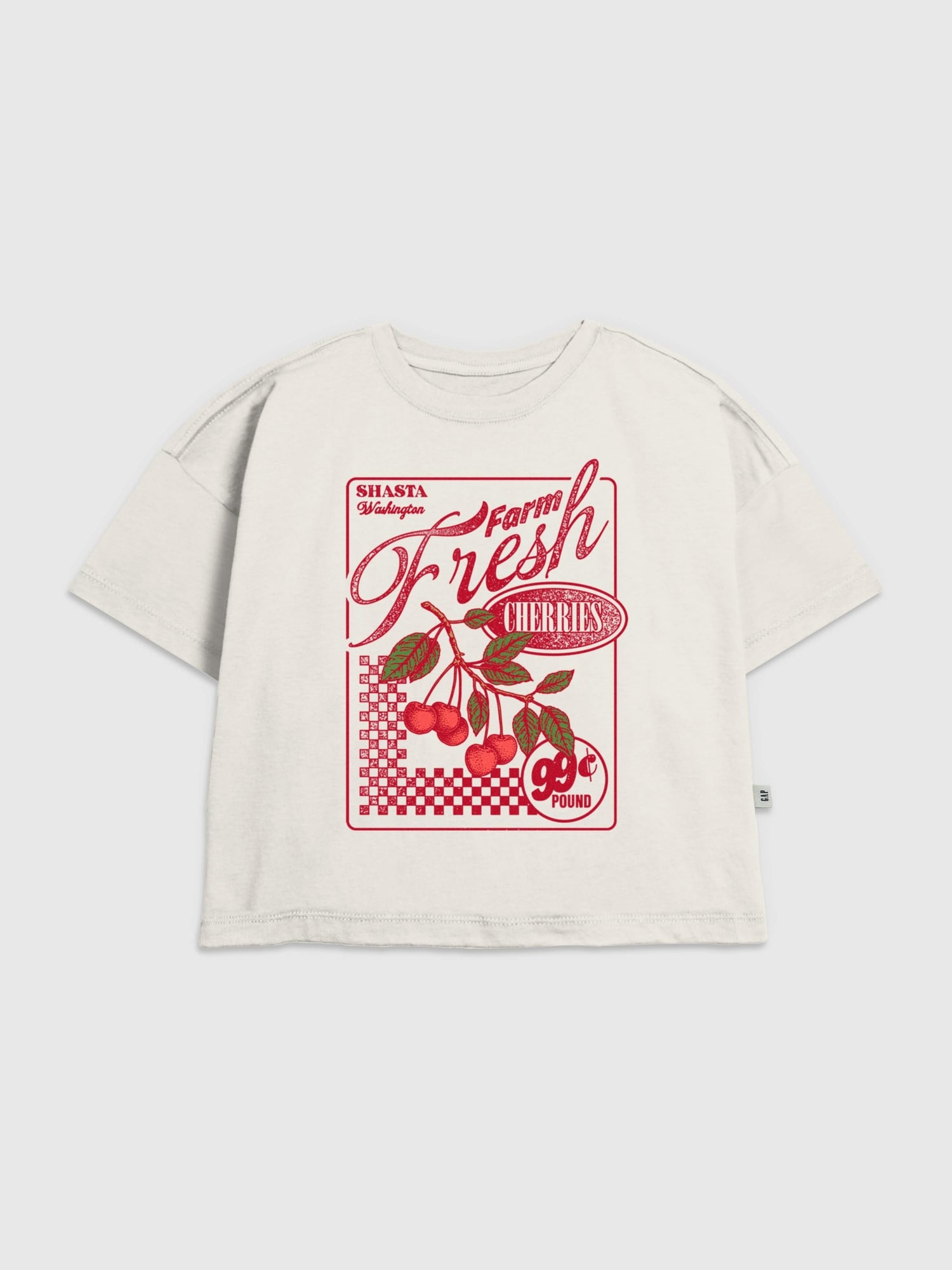 Kids Farm Fresh Cherries Graphic T-Shirt