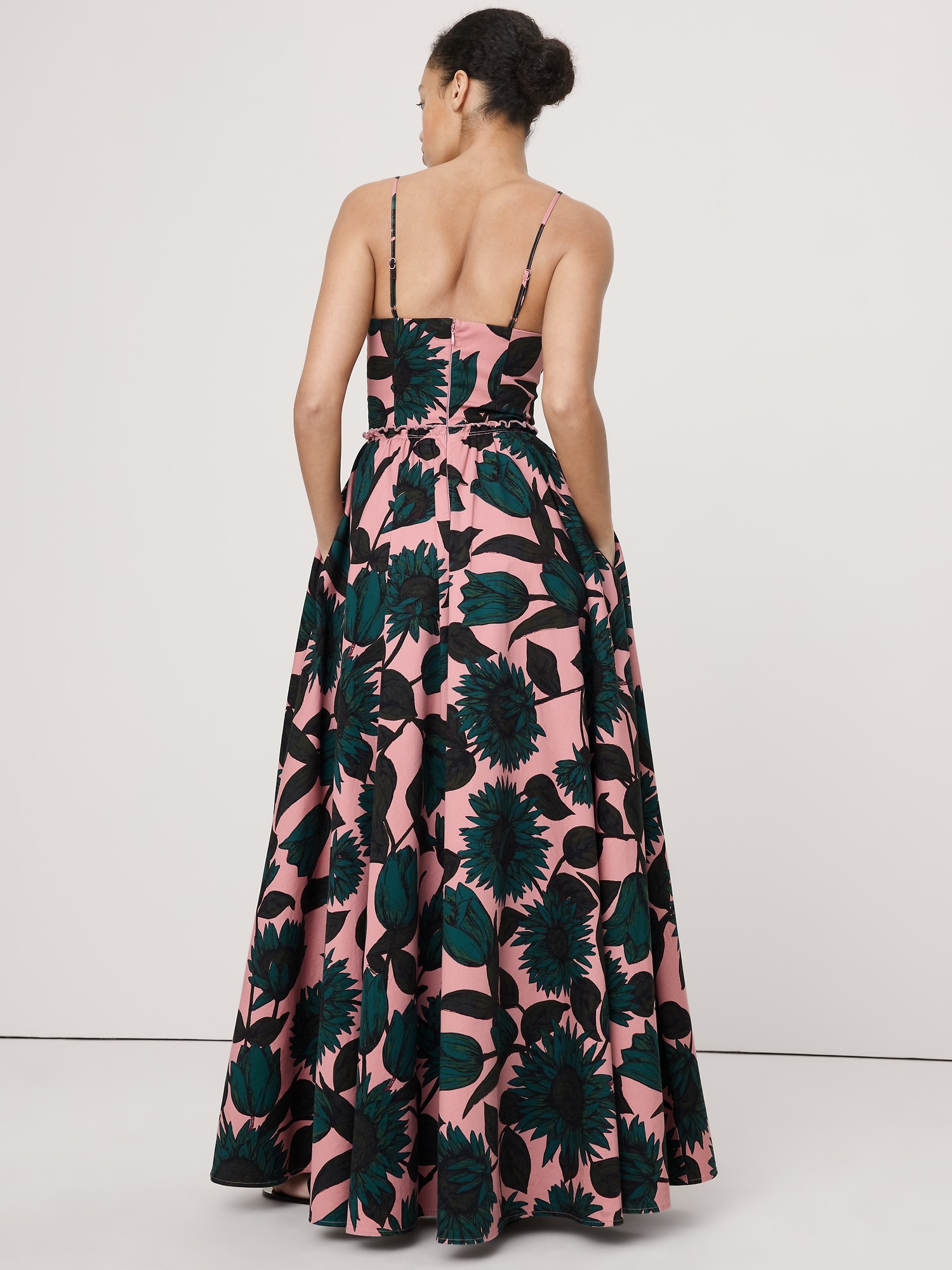 ソフト コットン コルセット マキシドレス-1