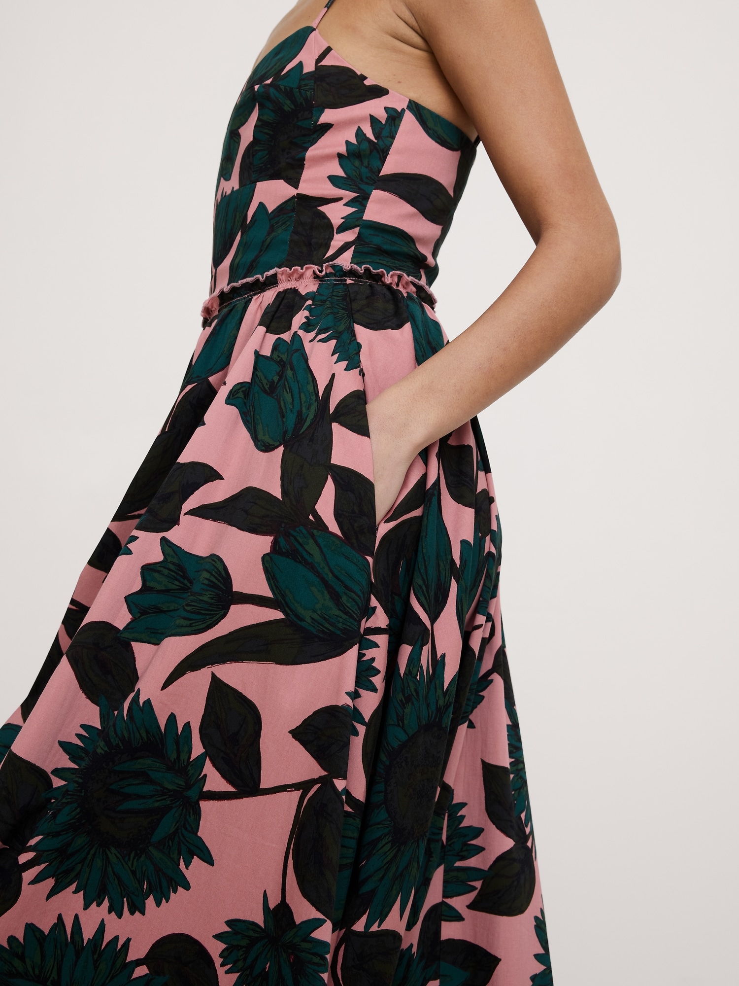 ソフト コットン コルセット マキシドレス-2