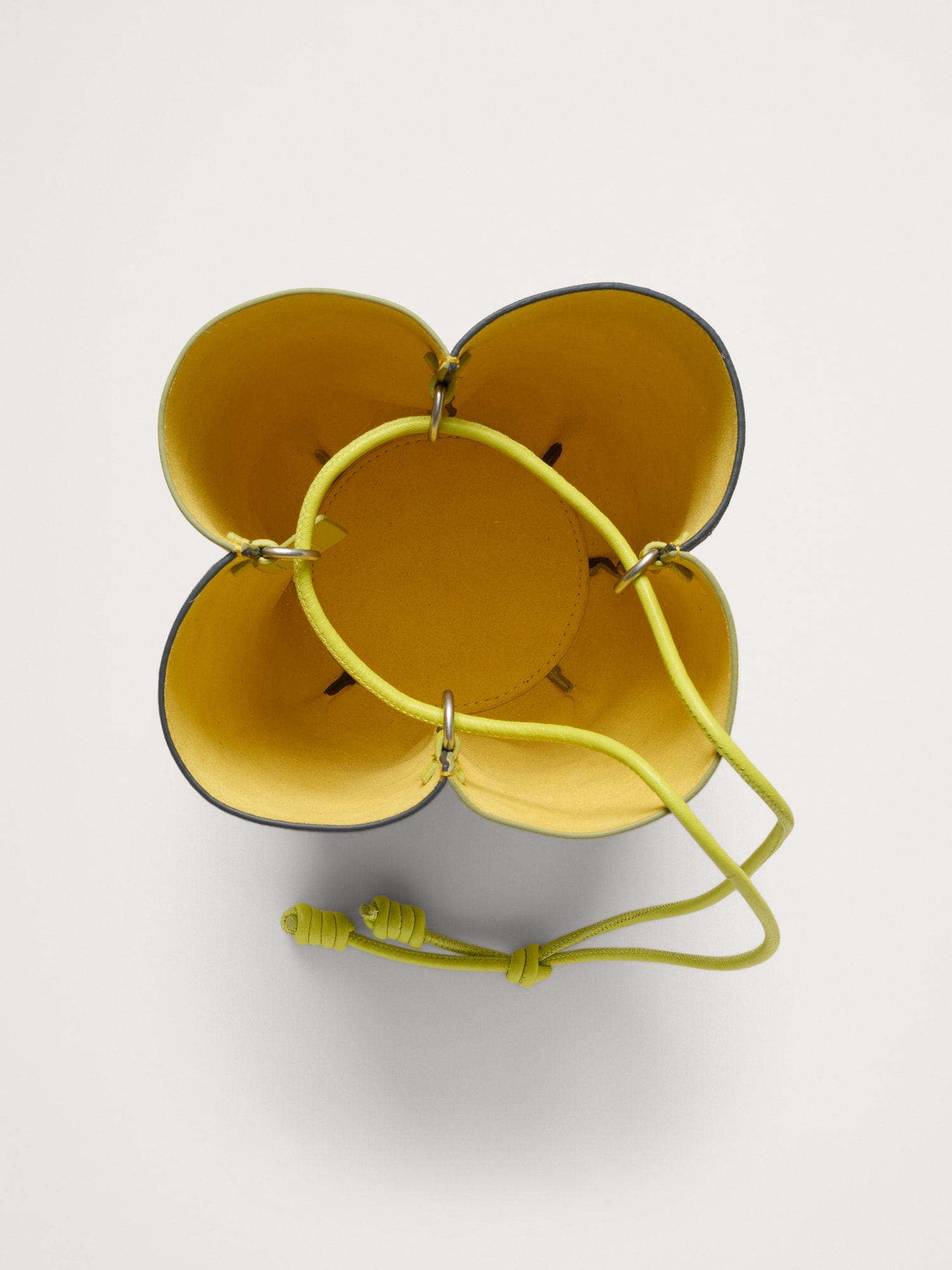 カラーブロック スエード チューリップ バッグ-5