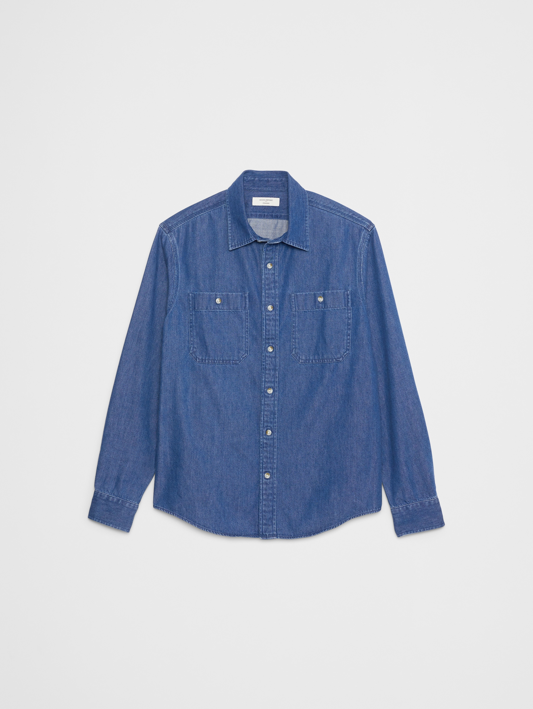Standard-Fit Vintage Denim Shirt | Banana Republic Factory