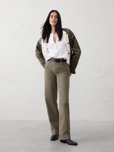 Straight High-Rise Jean