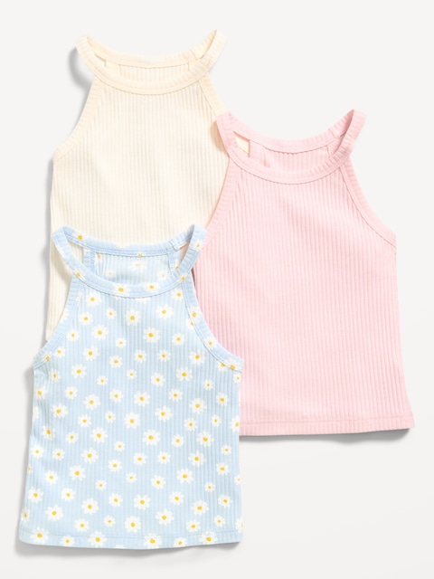 CAMISOLE BAIN DE SOLEIL AJUSTÉE POUR TOUTE-PETITE FILLE (PAQUET DE 3)
