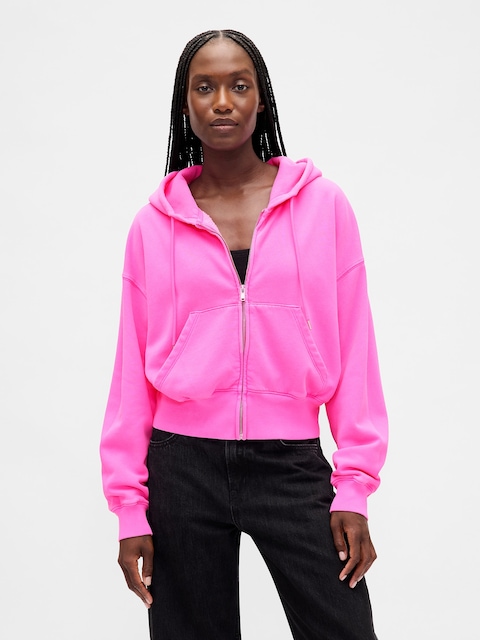 VintageSoft Wedge Zip Hoodie