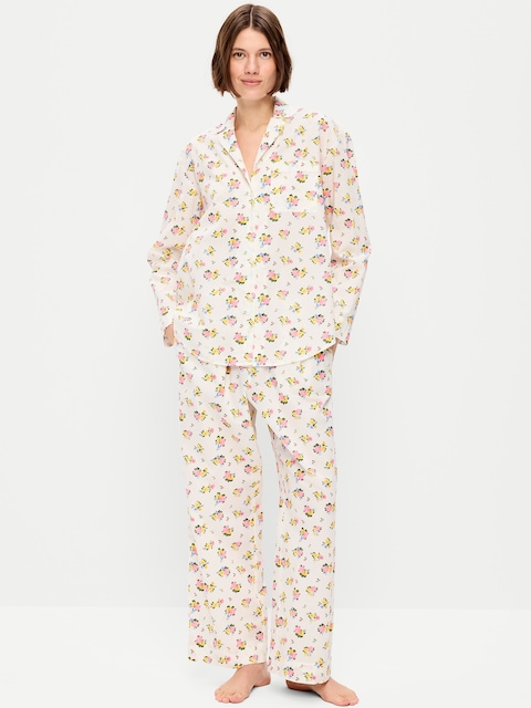 Poplin Pajama Pant Set
