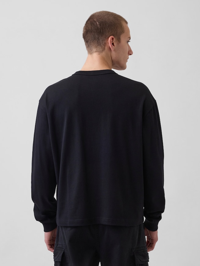 オーバーサイズ GAPロゴ クロップドTシャツ-2