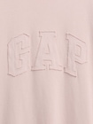 ヘビーウェイト リラックスフィット GAPロゴ クロップドTシャツ-3