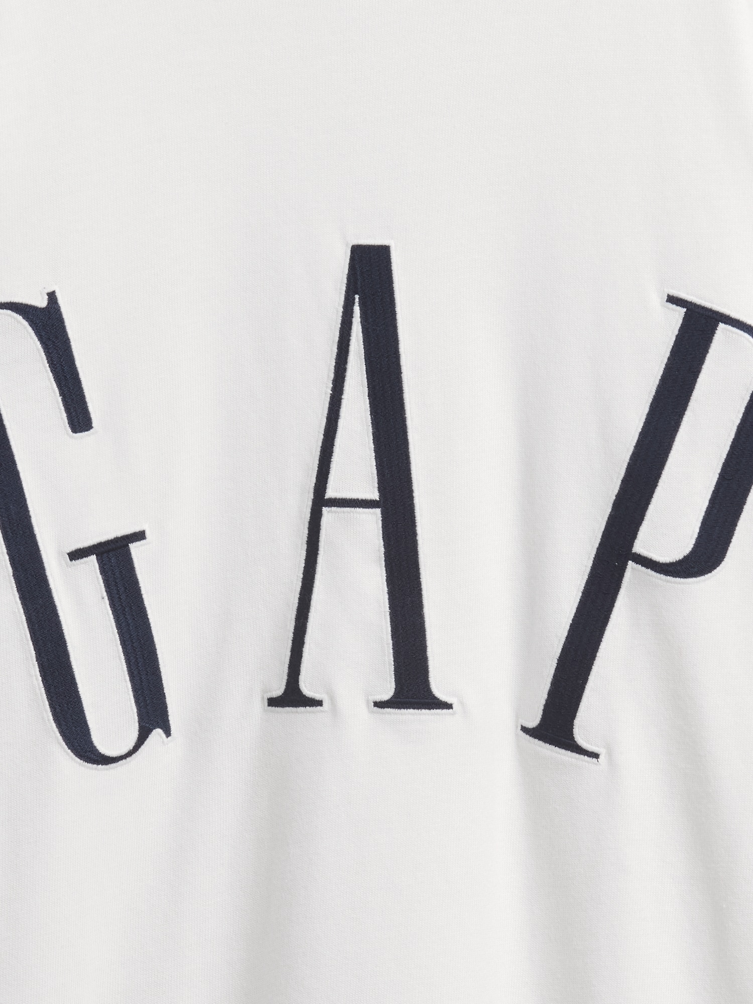 オーバーサイズ GAPロゴ クロップドTシャツ-3