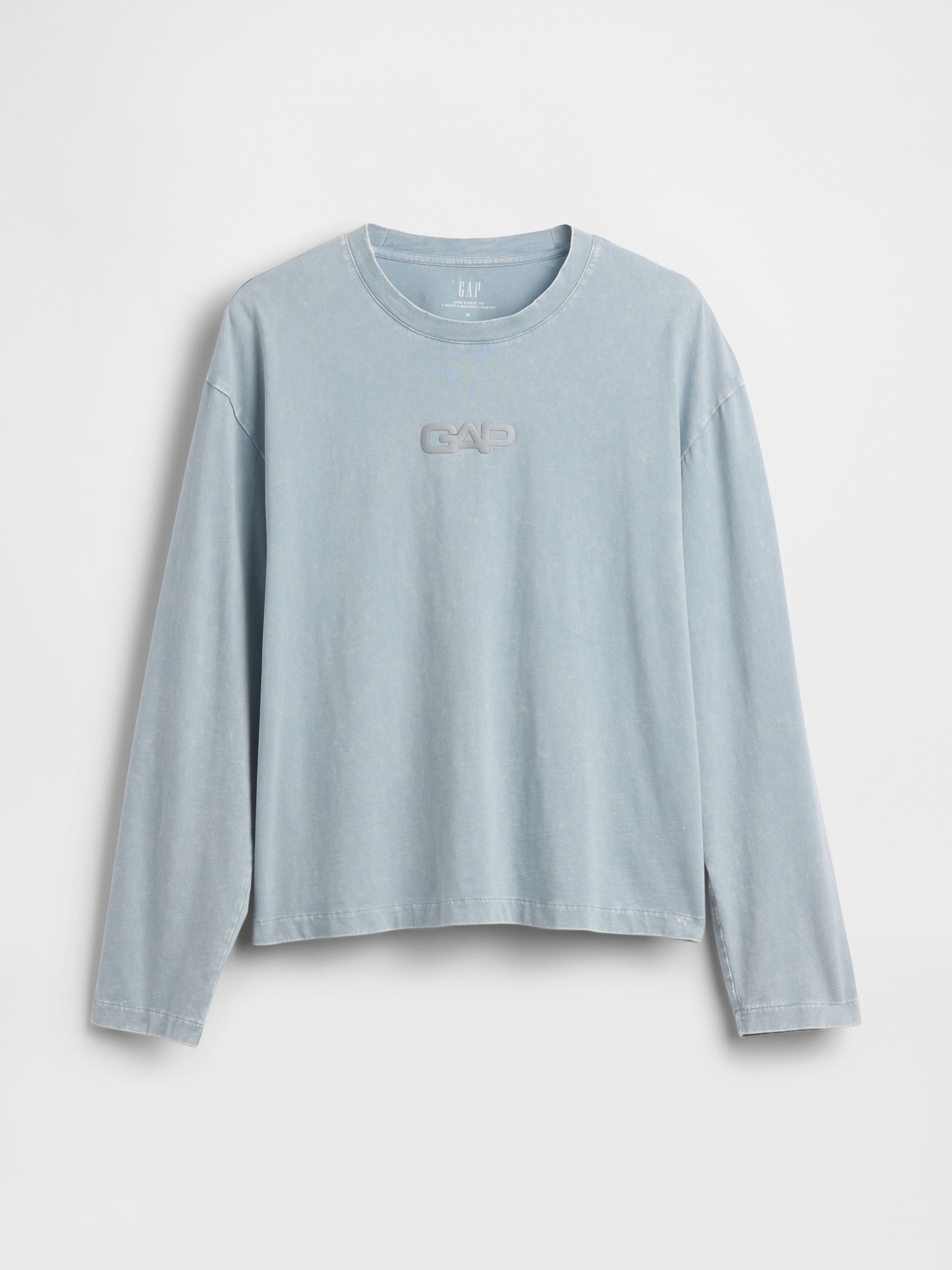 リラックスフィット GAPロゴ クロップドTシャツ-4