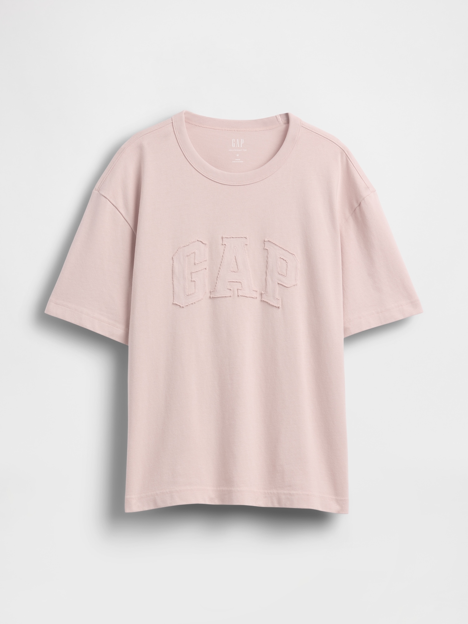 ヘビーウェイト リラックスフィット GAPロゴ クロップドTシャツ-4