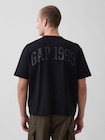 ヘビーウェイト リラックスフィット GAP1969ロゴ クロップドTシャツ-2