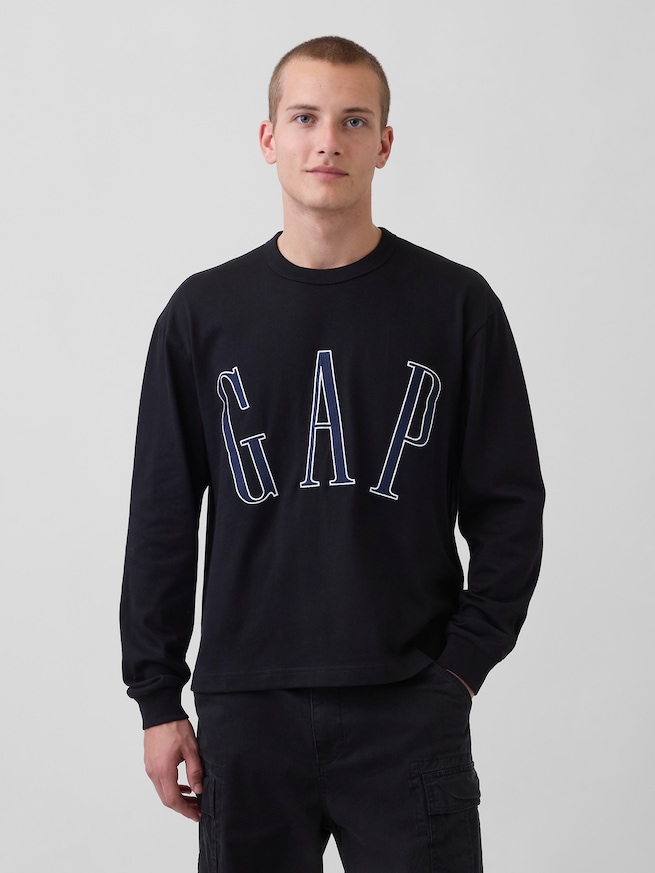 オーバーサイズ GAPロゴ クロップドTシャツ-0