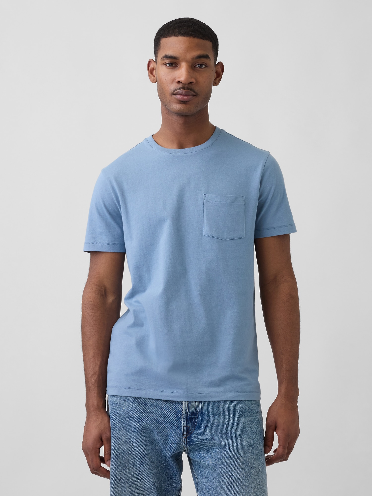 Adult Organic Cotton Pocket T-Shirt