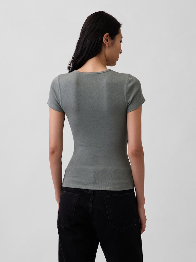 モダン リブ GAPロゴTシャツ-2