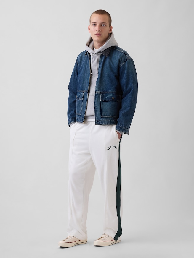 ヴィンテージソフト リラックスフィット 1969GAPロゴ トラックパンツ-3