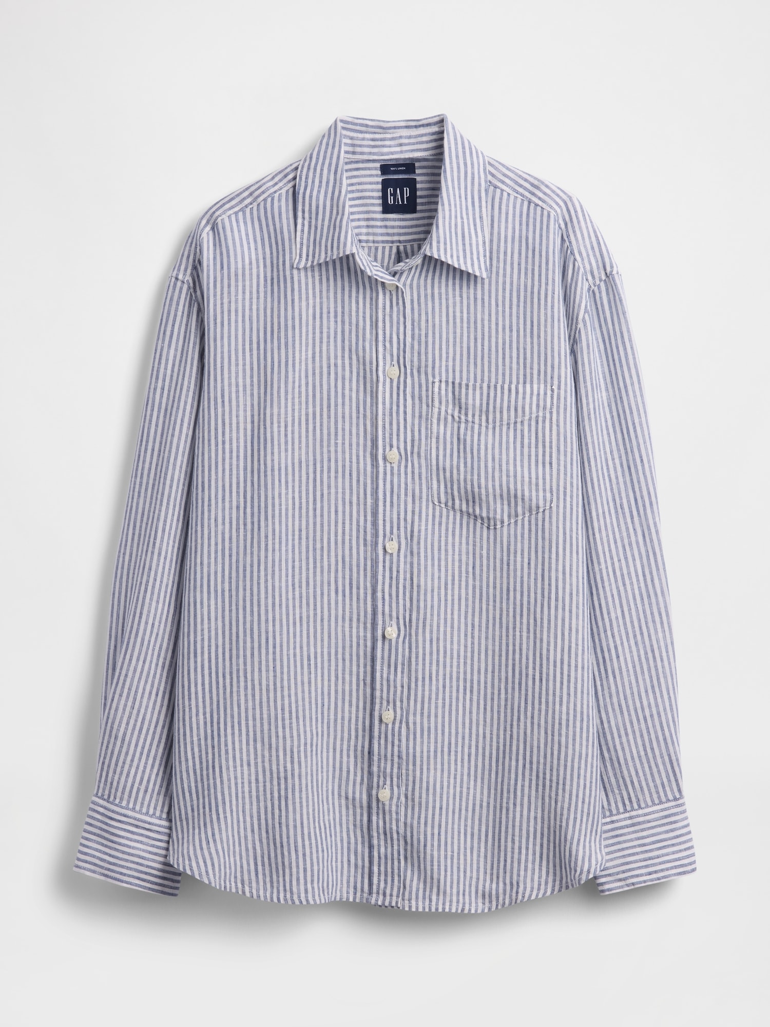 Gap公式オンラインストア | リネン100％ オーバーサイズシャツ