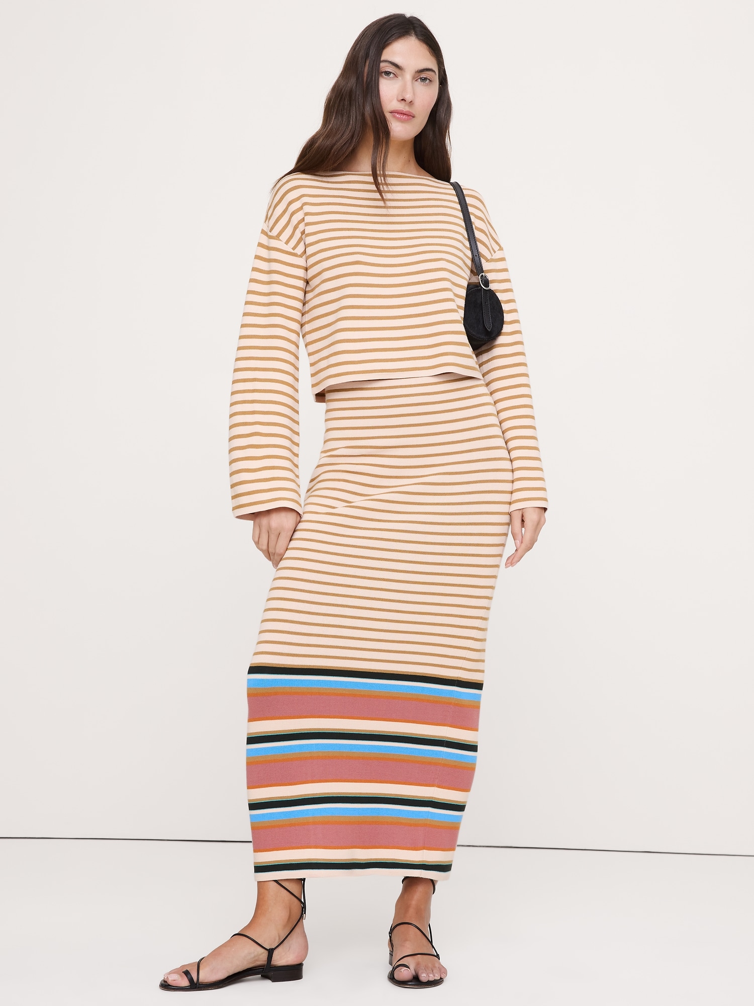 Sculpted Knit Maxi Skirt