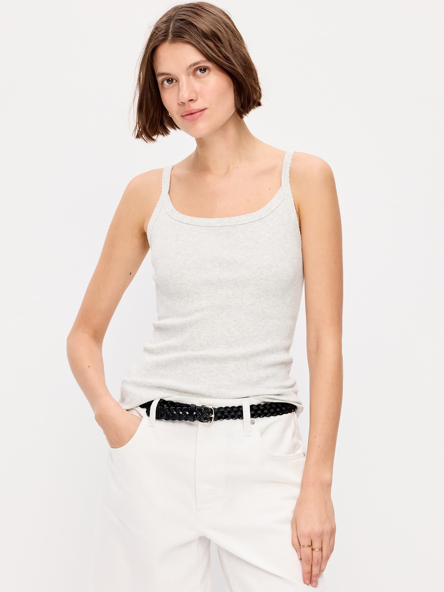 CAMISOLE EN TRICOT CÔTELÉ