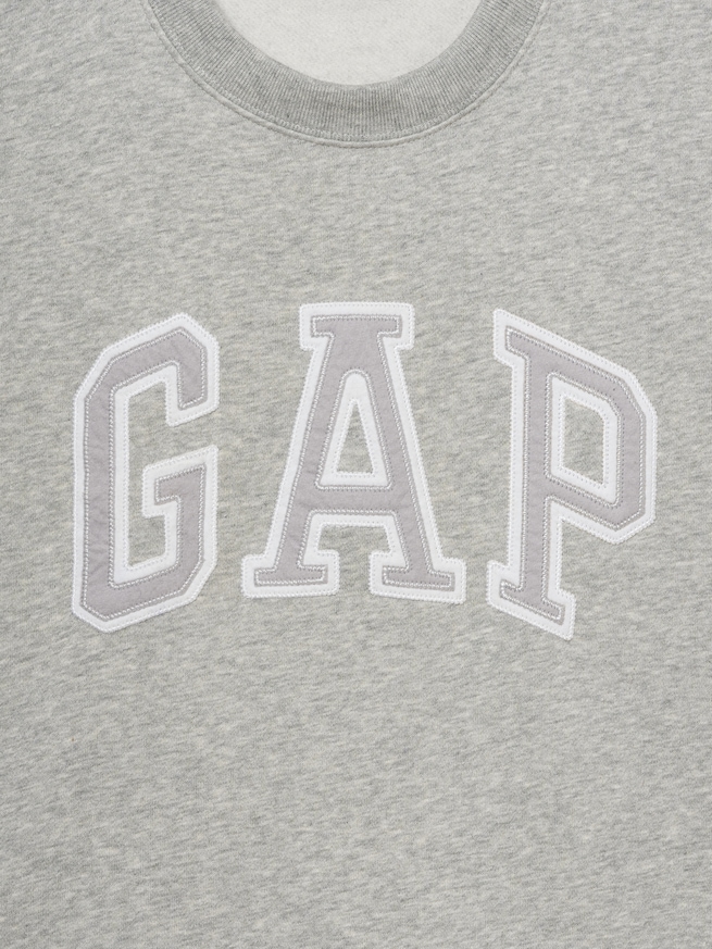 GAPロゴフリース スウェットシャツ-4