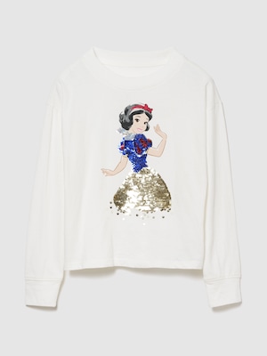 GapKids &times; ディズニー オーバーサイズ フリッピースパンコール グラフィックTシャツ