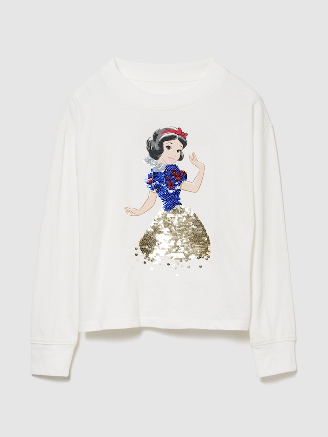 GapKids &times; ディズニー オーバーサイズ フリッピースパンコール グラフィックTシャツ-0