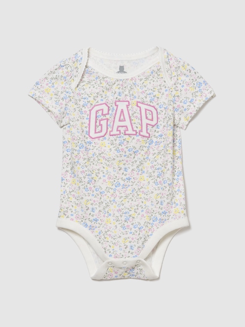 オーガニックコットン GAPロゴ ボディスーツ (ベビー)