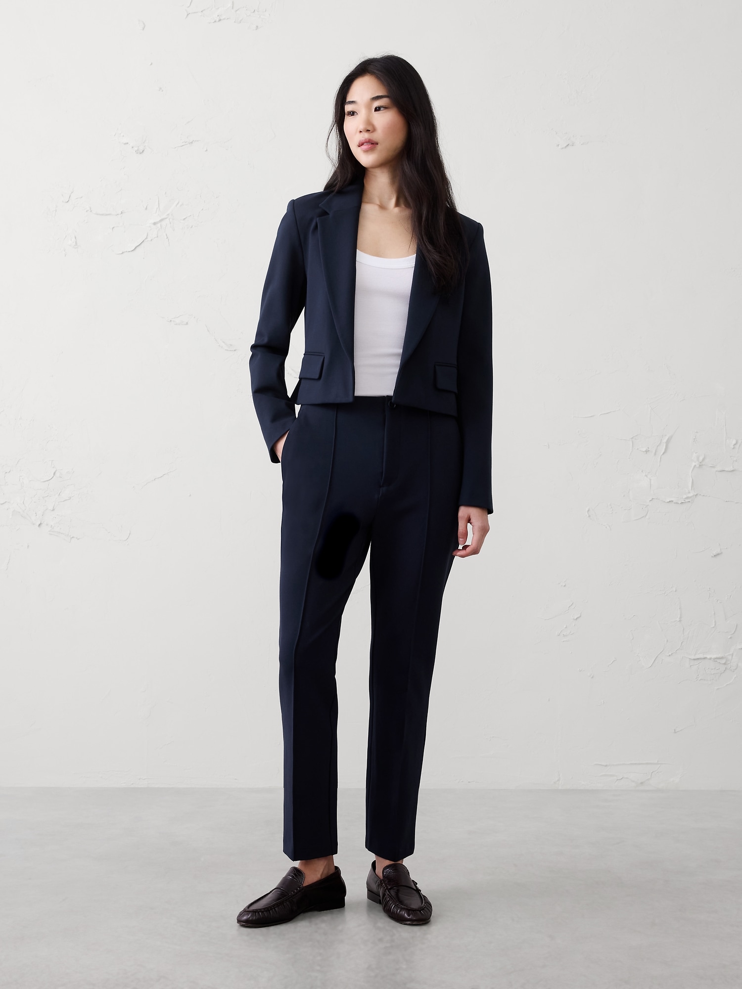 High-Rise Ponte Skinny Pant