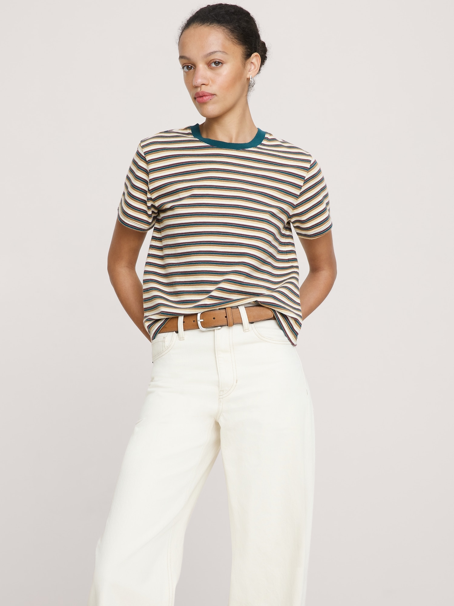 Vintage Cotton Crew-Neck T-Shirt