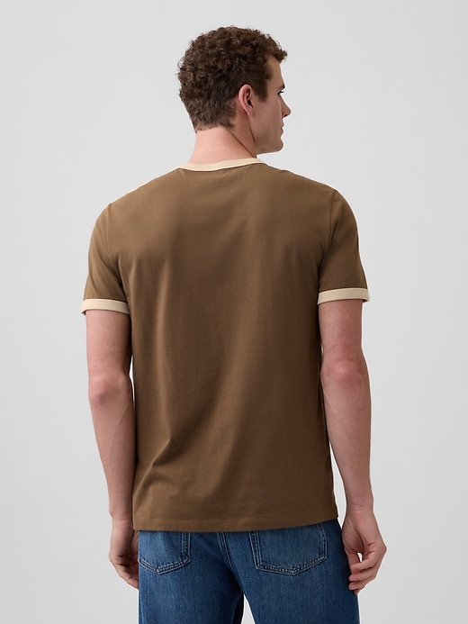 Everyday Soft Ringer Pocket T-Shirt | Gap Factory