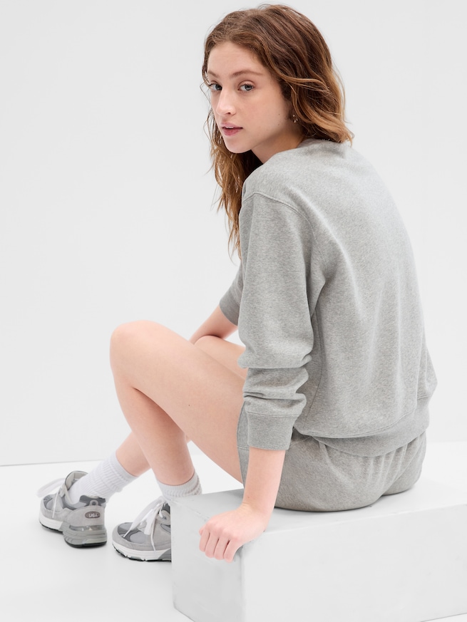 GAPロゴフリース スウェットシャツ-1