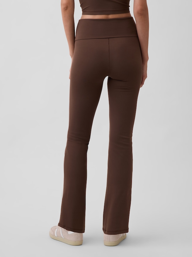 GapFit スムーズ フォールドオーバー ミニフレアレギンス-3