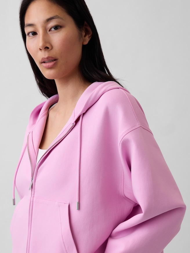 GapFit オーバーサイズ ジップアップパーカー-3