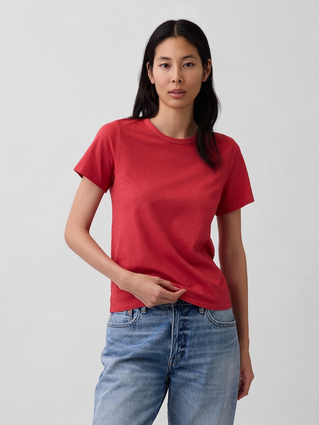 オーガニックコットン ヴィンテージソフト Tシャツ-0