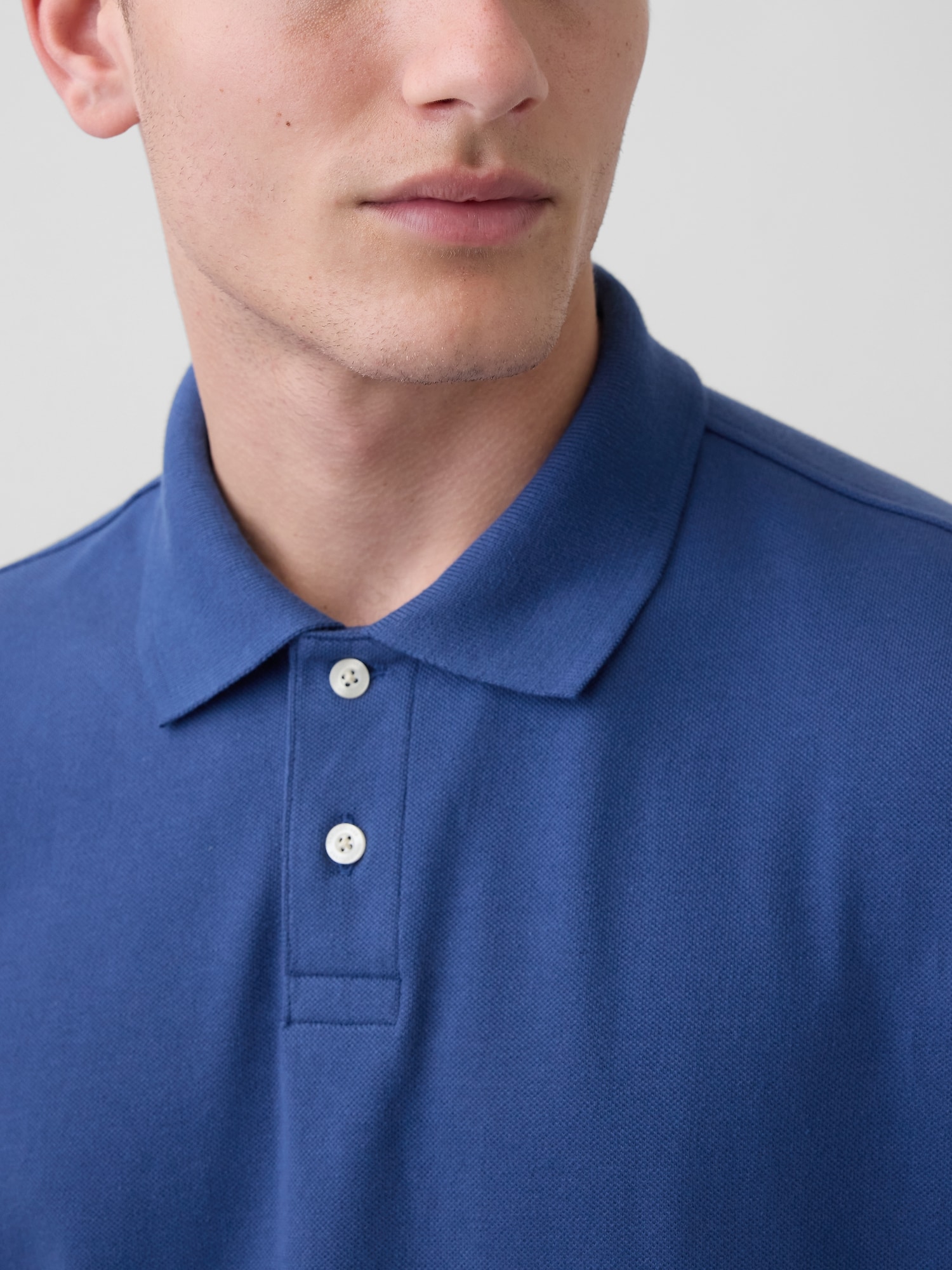 Relaxed Pique Polo Shirt