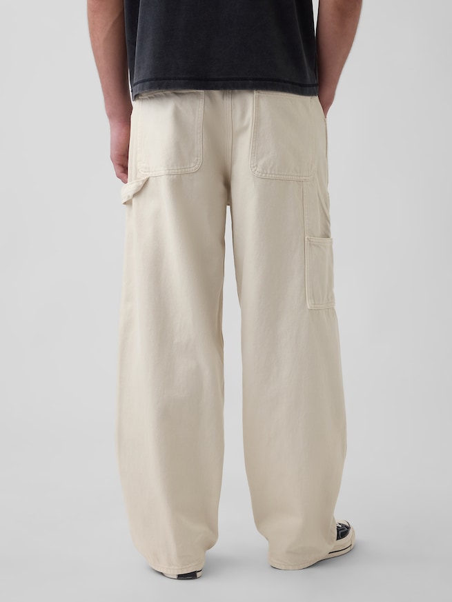 スーパーバギー ダブルニー カーペンターデニム-3