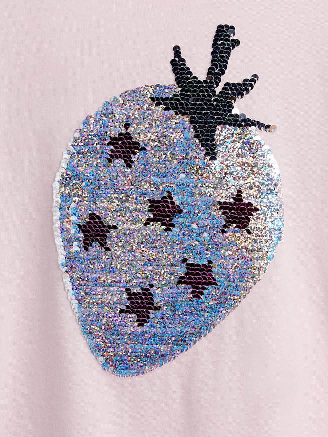 オーバーサイズ フリッピースパンコール グラフィックTシャツ-3