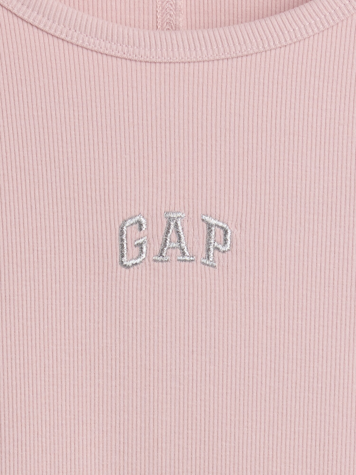 リブ クロップド GAPロゴTシャツ-4