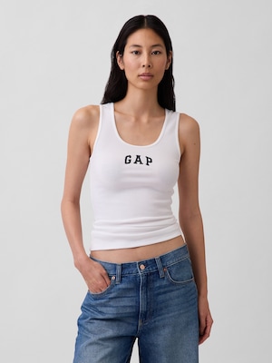 リブ GAPロゴ タンクトップ
