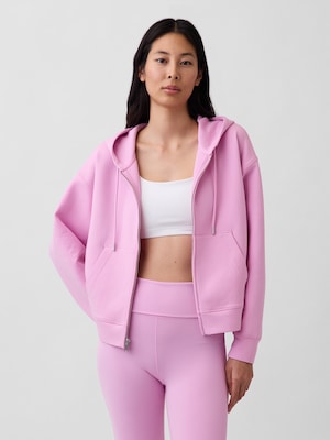 GapFit オーバーサイズ ジップアップパーカー