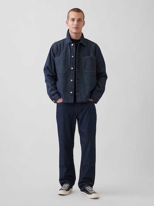 リラックスフィット ストレートデニム