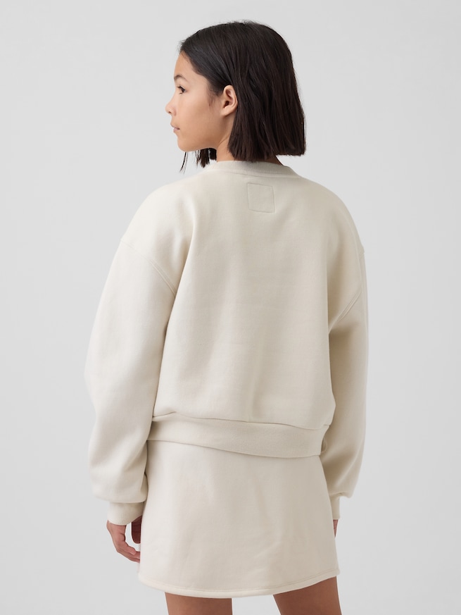 GapKids &times; ディズニー オーバーサイズ ウェッジ GAPロゴ スウェットシャツ-2