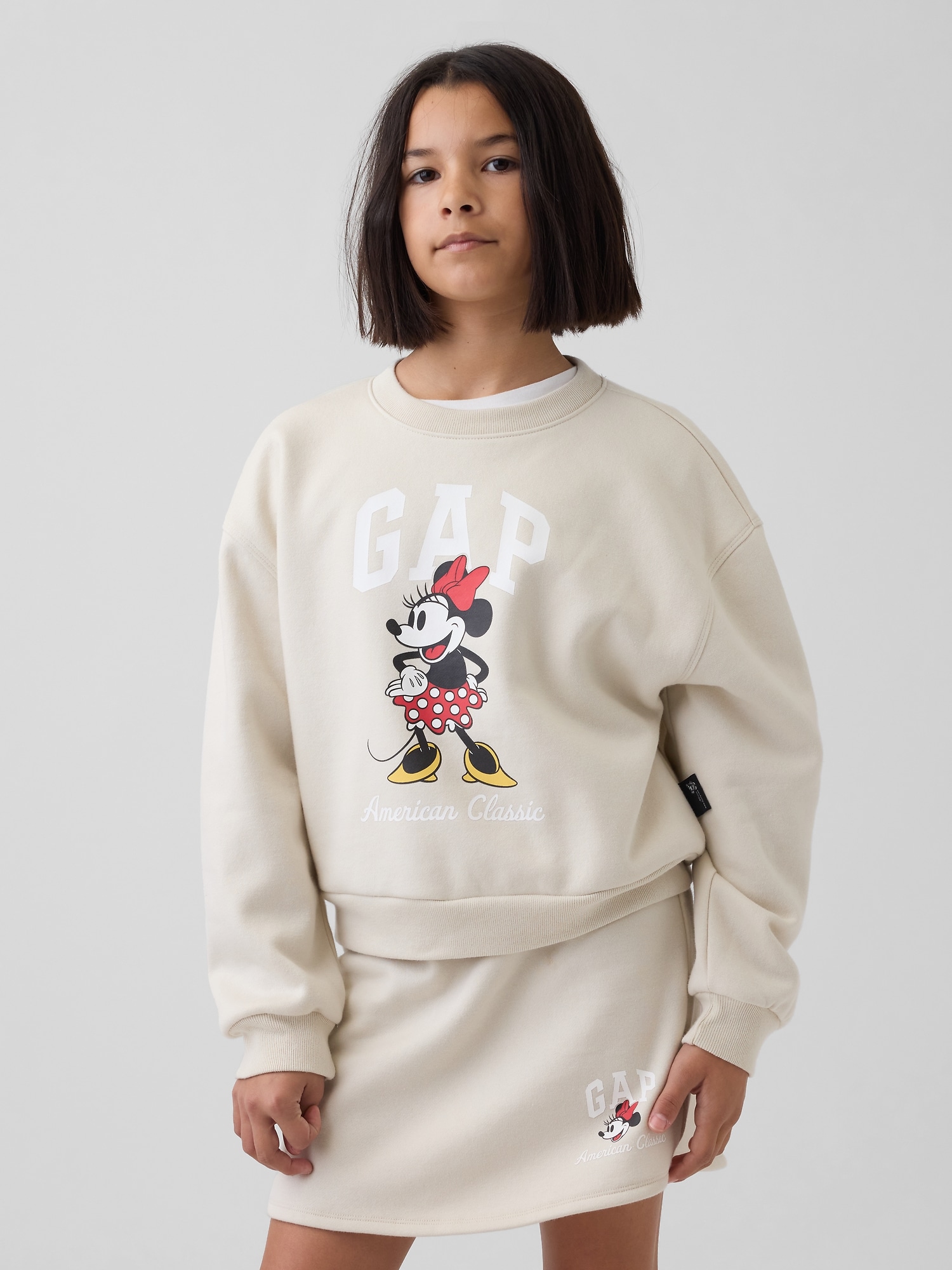 GapKids &times; ディズニー オーバーサイズ ウェッジ GAPロゴ スウェットシャツ-0