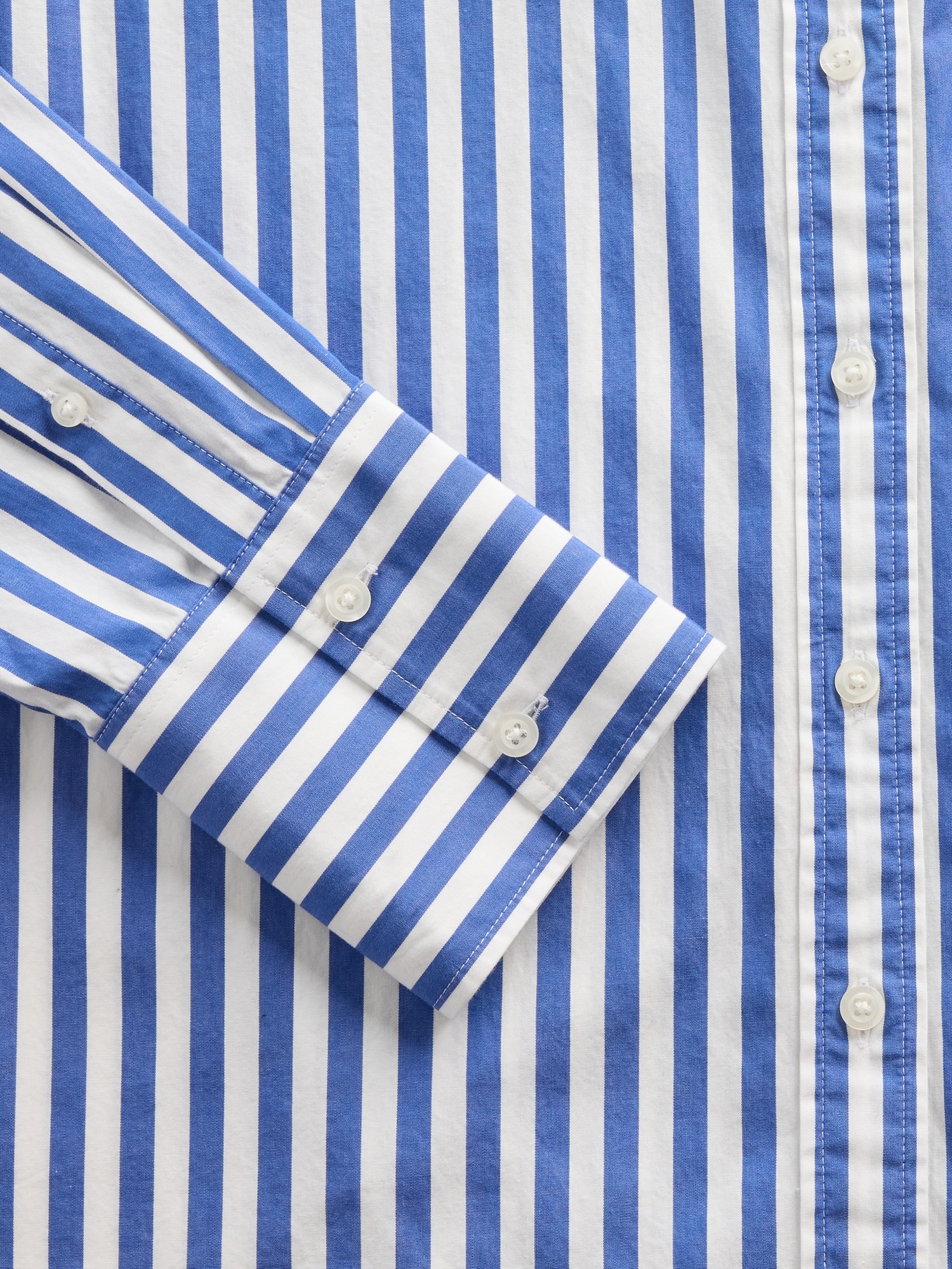 オーガニック コットンポプリン ビッグシャツ-3