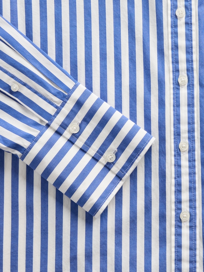 オーガニック コットンポプリン ビッグシャツ-3