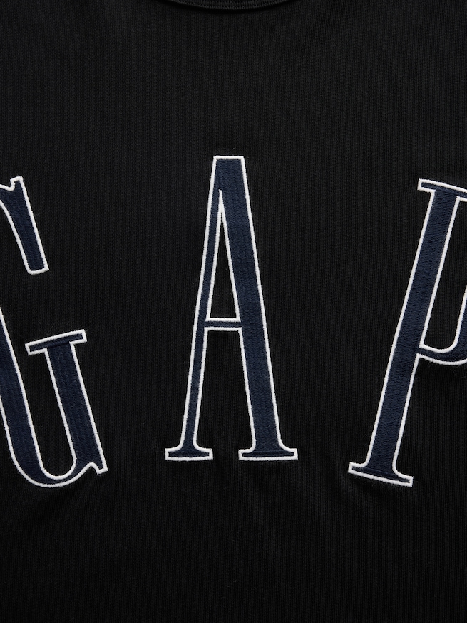 オーバーサイズ GAPロゴ クロップドTシャツ-3