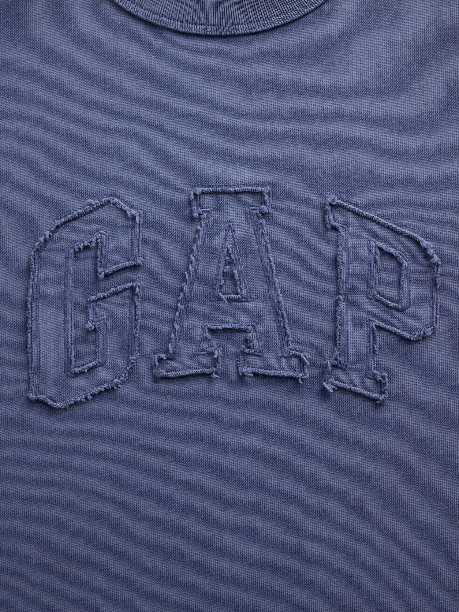 ヘビーウェイト リラックスフィット GAPロゴ クロップドTシャツ-3